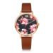 LVPAI Watches Women Quartz Dress Clock Flower Pattern Elegant Ladies Gift Bracelet Watches Relogio Feminino CF