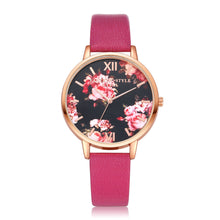 LVPAI Watches Women Quartz Dress Clock Flower Pattern Elegant Ladies Gift Bracelet Watches Relogio Feminino CF