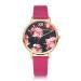 LVPAI Watches Women Quartz Dress Clock Flower Pattern Elegant Ladies Gift Bracelet Watches Relogio Feminino CF