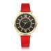 LVPAI Watches Women Relogio Feminino PU Leather Quartz Clock Ladies Dress Gift Bracelet Watches CF