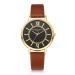 LVPAI Watches Women Relogio Feminino PU Leather Quartz Clock Ladies Dress Gift Bracelet Watches CF