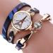 Ladies Bracelet Wrist Watch Women Famous Rhinestone Clock PU Leather Quartz Dress Watches Relogios CF