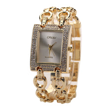Ladies Watches Luxury Bracelet Gold Watch Women Rhinestone Crystal Bangle Woven Wristwatch Relogio Feminino CF