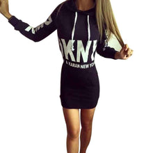 Long Sleeve Slim College Style Women bodycon hoody Dress Letter Print with Hooded Front Pocket sweatshirt Autumn Hoodie 70101 SM6