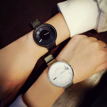 Lover's Watches Luxury Clock Men Women Couple Simple Leisure Trend Stainless Steel Mesh Band Relogio CF