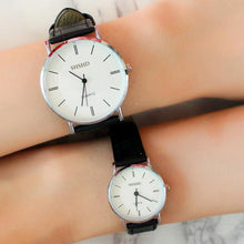 Lovers Women Men PU Leather Band Vintage Design Quartz Watch Couple Analog Clock Relogio CF