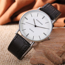 Lovers Women Men PU Leather Band Vintage Design Quartz Watch Couple Analog Clock Relogio CF