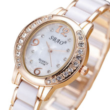 Luxury Watch Woman Ladies Watches Rhinestone Crystal Dress Clock Quartz Analog Bracelet Relogio Feminino CF