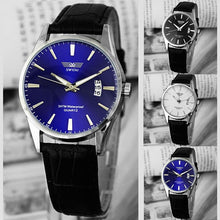 Luxury Men Watch Casual Business Sport Leather Watches with Calendar Quartz Men Date Wristwatch Military Relogio Masculino CF