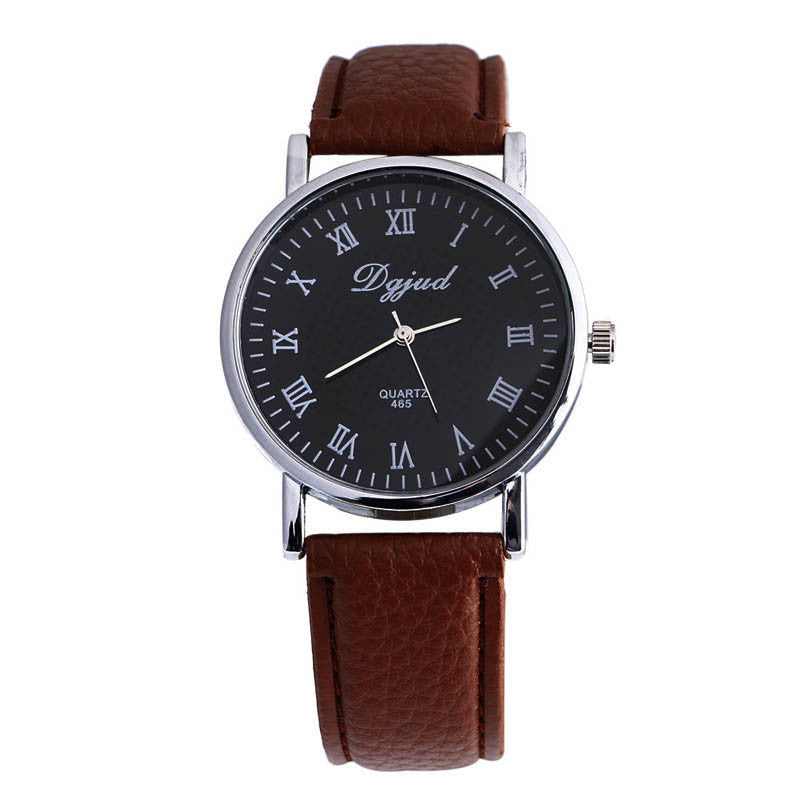 Luxury Men Watch Faux Leather Sport Watch Analog Quartz Wrist Watch Military Hour Business Casual Relogio CF