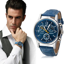 Luxury Faux Leather Men's Watch Business watch Men sport Watches Military Hour Men Luxury Army wristwatch CF