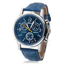 Luxury Faux Leather Men's Watch Business watch Men sport Watches Military Hour Men Luxury Army wristwatch CF
