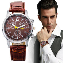 Luxury Faux Leather Men's Watch Business watch Men sport Watches Military Hour Men Luxury Army wristwatch CF