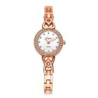Luxury Lvpai Women Watches Quartz Analog Clock Gold Solver Stainless Steel Rhinestone Crystal Wrist Watch Relogio CF