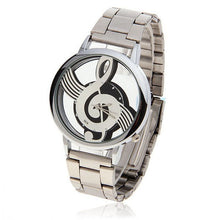 Luxury men women watch casual steel quartz sports watches relogios wristwatch music notes style clock CF