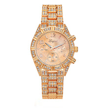Lvpai Watches Women Luxury Crystal Women Gold Bracelet Quartz Wristwatch Rhinestone Clock Gift Watches CF