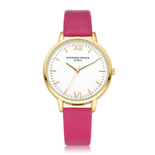 Lvpai Women Watches Relogio Feminino Retro Design PU Leather Band Elegant Dress Clock Analog Quartz Watch CF