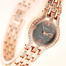 Lvpai Gold Watch Luxury Gemstone Bracelet Wristwatches Women Dress Watches Quartz Clock Best Gifts CF