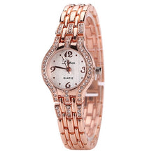 Lvpai Gold Watch Luxury Gemstone Bracelet Wristwatches Women Dress Watches Quartz Clock Best Gifts CF