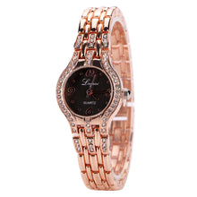 Lvpai Gold Watch Luxury Gemstone Bracelet Wristwatches Women Dress Watches Quartz Clock Best Gifts CF