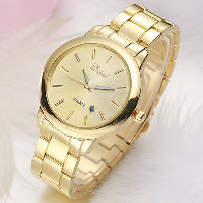 Lvpai Women Watches Gold Luxury Wristwatch Men Women Couples Lovers Clock Quartz Watches Relogio CF