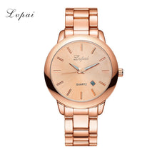 Lvpai Women Watches Gold Luxury Wristwatch Men Women Couples Lovers Clock Quartz Watches Relogio CF