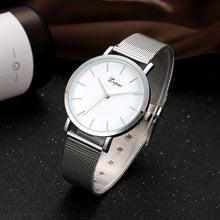 Lvpai Relogio Feminino Gold Watch Women Stainless Steel Mesh Band Big Dial Watches Analog Quartz Clock CF