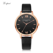 Lvpai Wathces Women Relogio Feminino Elegant Dress Clock Retro Design PU Leather Band Analog Quartz Wrist Watch CF