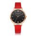 Lvpai Wathces Women Relogio Feminino Elegant Dress Clock Retro Design PU Leather Band Analog Quartz Wrist Watch CF