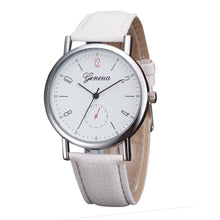 Malloom Geneva Watches Women Retro Design Dress Clock PU Leather Band Analog Quartz Watch Relogio Feminino CF