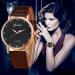 Malloom Geneva Watches Womens Retro Design PU Leather Band Analog Quartz Wrist Watch Relogio Feminino CF