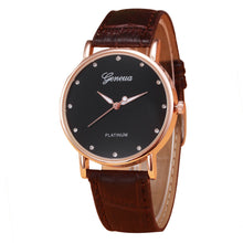 Malloom Geneva Watches Womens Retro Design PU Leather Band Analog Quartz Wrist Watch Relogio Feminino CF