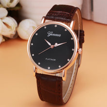 Malloom Geneva Watches Womens Retro Design PU Leather Band Analog Quartz Wrist Watch Relogio Feminino CF