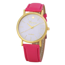 Malloom Geneva Women Watches Dress Clock PU Leather Band Analog Quartz Wrist Watch Relogio Feminino CF