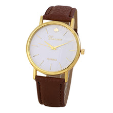 Malloom Geneva Women Watches Dress Clock PU Leather Band Analog Quartz Wrist Watch Relogio Feminino CF