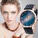 Malloom Watches Woman Rhinestone Crystal Dress Clock Retro Design PU Leather Band Quartz Watch Relogio Feminino CF