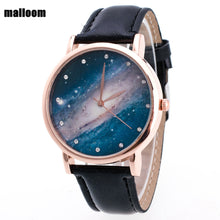 Malloom Watches Woman Rhinestone Crystal Dress Clock Retro Design PU Leather Band Quartz Watch Relogio Feminino CF