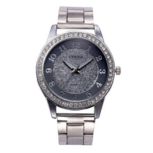 Malloom Watches Women Men Rhinestone Bracelet Dress Clock Stainless Steel Band Analog Watch Relogio Feminino CF