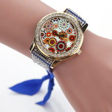 Malloom Watches Women Braided Band Rhinestone Bracelet Dress Clock Analog Quartz Watch Relogio Feminino CF