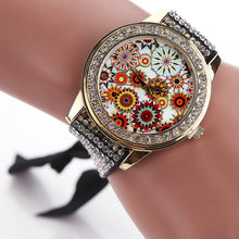 Malloom Watches Women Braided Band Rhinestone Bracelet Dress Clock Analog Quartz Watch Relogio Feminino CF