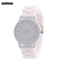 Malloom Women Watches Dress Clock Silicone Jelly Gel Quartz Analog Black Wrist Watch Relogio Feminino CF