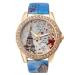 Malloom Women Watches Rhinestone Crystal Dress Clock Tower Pattern PU Leather Band Quartz Watch Relogio Feminino CF