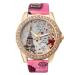 Malloom Women Watches Rhinestone Crystal Dress Clock Tower Pattern PU Leather Band Quartz Watch Relogio Feminino CF