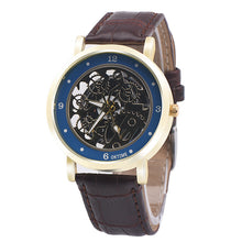 Mechanical Watch Men Top Luxury Relogio Masculino Military Army Clock PU Leather Analog Quartz Neutral Clock CF