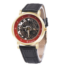 Mechanical Watch Men Top Luxury Relogio Masculino Military Army Clock PU Leather Analog Quartz Neutral Clock CF