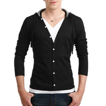 Men Button Design Front Long Sleeve Camiseta Plus Size XXL Men Casual Tshirt Slim T Shirt Tees Tops CF