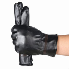 Men Warm Gloves Cashmere Leather Gloves Driving Waterproof Mitten Casual Outdoor Gloves & Mittens CF