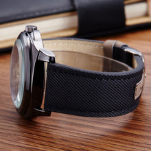 Men Watch Top Luxury Military Army Watches PU Leather Band Quartz Wristwatch Relogio Masculino CF