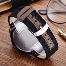 Men Watch Top Luxury Military Army Watches PU Leather Band Quartz Wristwatch Relogio Masculino CF