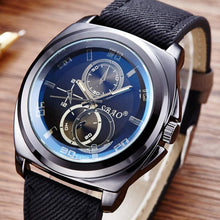 Men Watch Top Luxury Military Army Watches PU Leather Band Quartz Wristwatch Relogio Masculino CF